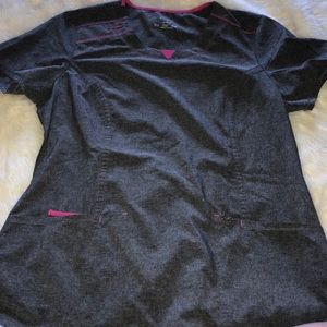 Grey scrub top